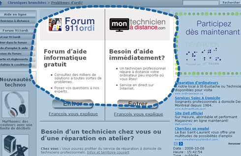 Exemple de s&eacute;lection &agrave; main lev&eacute;e sur PRTSCR.