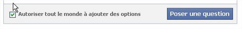 D�sactiver cr�ation choix r�ponses 