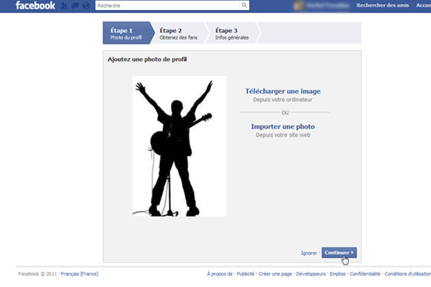 Étape 1 Création Page Facebook Étape 1 Création Page Facebook