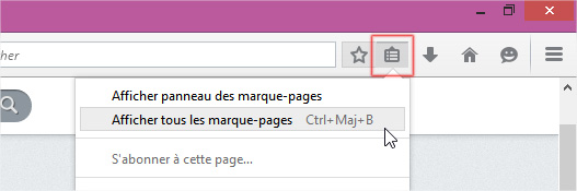 Firefox afficher marque-pages Firefox afficher marque-pages