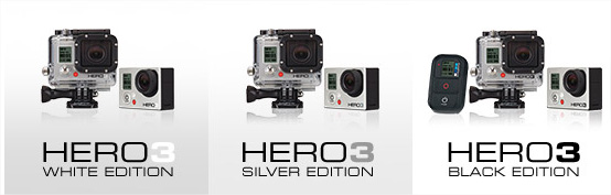 Cam&eacute;ras GoPro HERO3