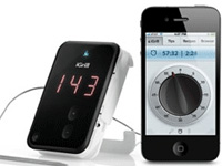 Thermom&egrave;tre de cuisson igrill pour une chef branch&eacute;e