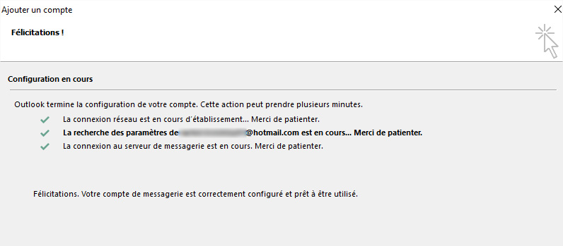 Outlook reconnecter félicitations Outlook reconnecter félicitations