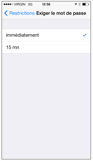 Restrictions 15 min Restrictions 15 min