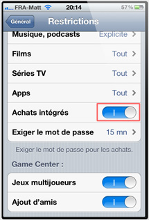 Resttrictions iPhone Resttrictions iPhone