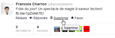 Supprimer tweet Twitter Supprimer tweet Twitter