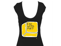 T-shirt techno pour les filles branch&eacute;es
