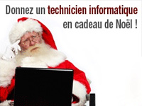 Offrez un technicien information pour No&euml;l