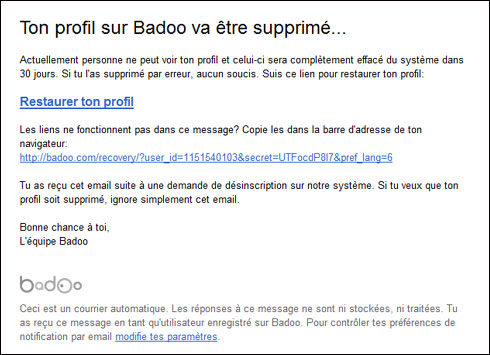 badoo fermeture compte badoo fermeture compte
