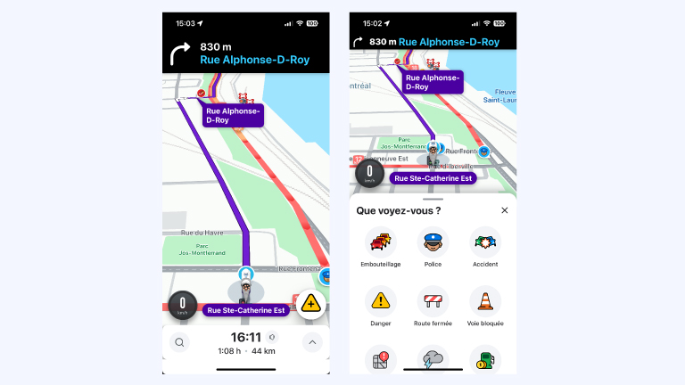 signaler un radar avec waze