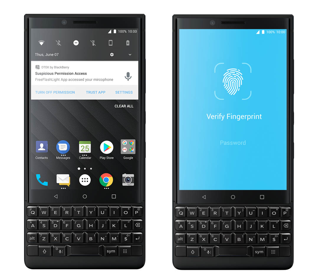 La fonction DTEK du BlackBerry KEY2 offre une sécurité accrue BlackBerry KEY2 DTEK sécurité