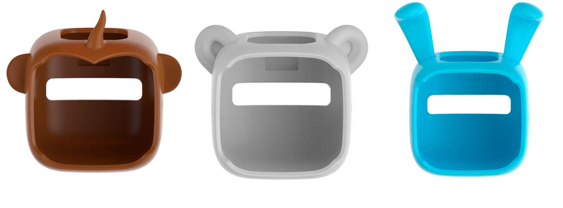 Personnalisez le Cinemood avec les étuis protecteurs aux effigies d'animaux. Cinemood etuis protection singe ours lapin
