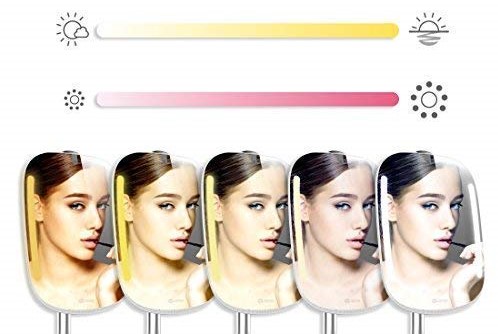 Plusieurs scénarios lumineux sont proposés pour arriver au maquillage parfait. Himirror miroir intelligent lumiere intelligente adaptable meilleur maquillage