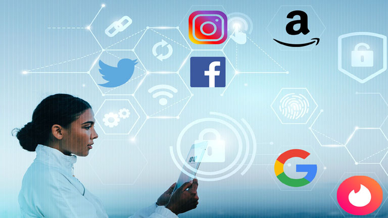 L’application Jumbo nous aide à gérer nos comptes Facebook, Twitter, Google, Amazon, Instagram et Tinder. Jumbo app vie privée Facebook Twitter Instagram Amazon Google Tinder