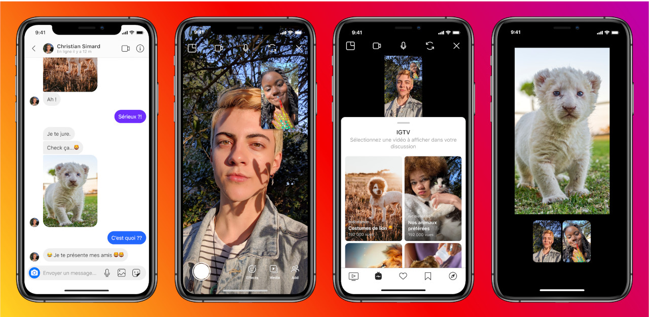 Messenger est à présent intégré dans Instagram Instagram fusion messagerie Messenger Facebook