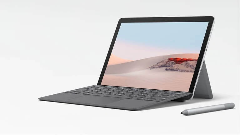 La Surface Go 2 est une tablette que l’on peut utiliser comme ordinateur portable. Microsoft Surface Go 2 tablette ordinateur