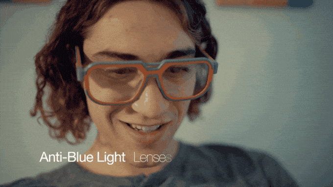 Les lunettes Mutrics GB-30 protègent contre la lumière bleue. Mutrics GB-30 lunettes gamers lumières bleue