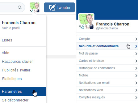 Messages privés Twitter Messages privés Twitter