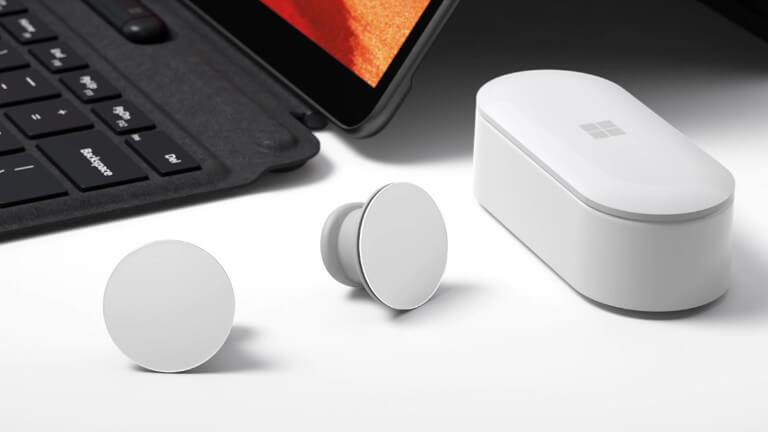Microsoft se ance dans le monde des petits écouteurs Bluetooth avec les Surface Earbuds. Microsoft écouteurs Surface Earbuds