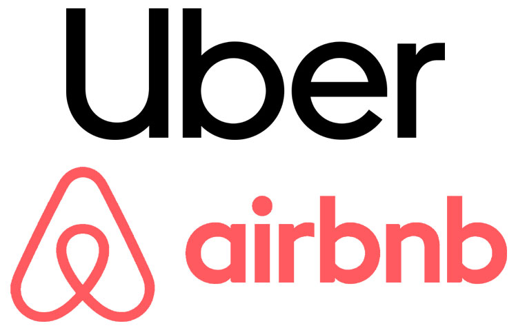 Uber et Airbnb ont notamment changé des modèles économiques. Uber Airbnb