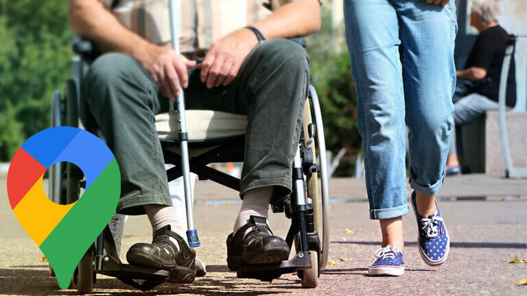 C’est souvent beaucoup plus difficile pour les personnes en fauteuil roulant de prévoir leurs déplacements. accessibilité personnes handicapées google maps