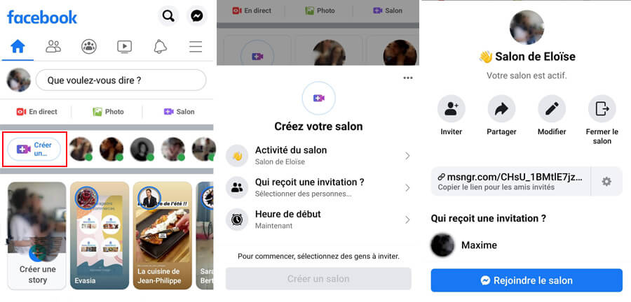 Voici comment procéder pour créer un salon à partir de Facebook. /datascontent/comment-faire-messenger-rooms-facebook.jpg