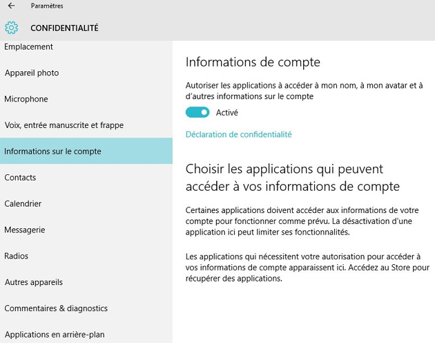 Confidentialité Windows 10 Confidentialité Windows 10