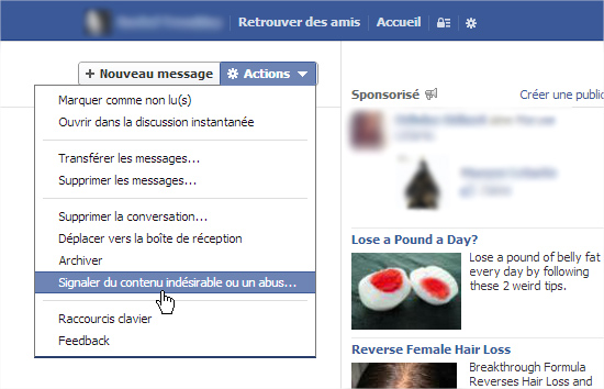 Facebook signaler abus Facebook signaler abus