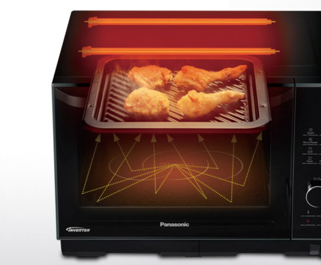 four-cuisson-grill-panasonic Faites griller vos aliments avec le four à cuisson combinée de Panasonic