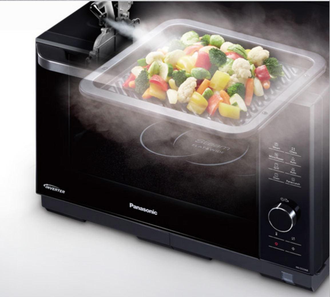 four-cuisson-vapeur-panasonic Faites cuir vos aliments à la vapeur avec le four à cuisson combinée de Panasonic