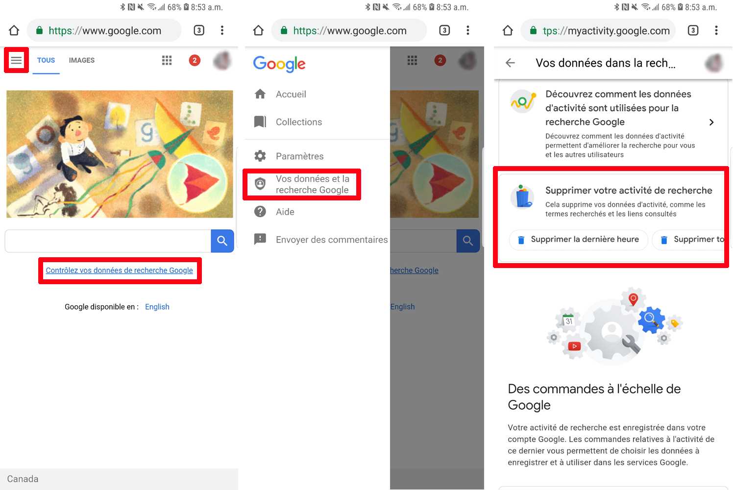 Comment Supprimer Son Historique De Recherche Google