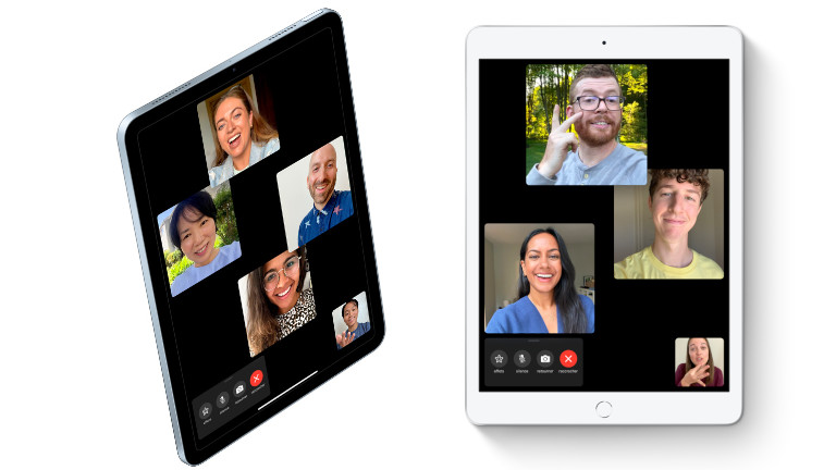 Les iPad Air 4e génération et iPad 8e génération offrent des look différents. iPad Air 4e gen iPad 8e gen