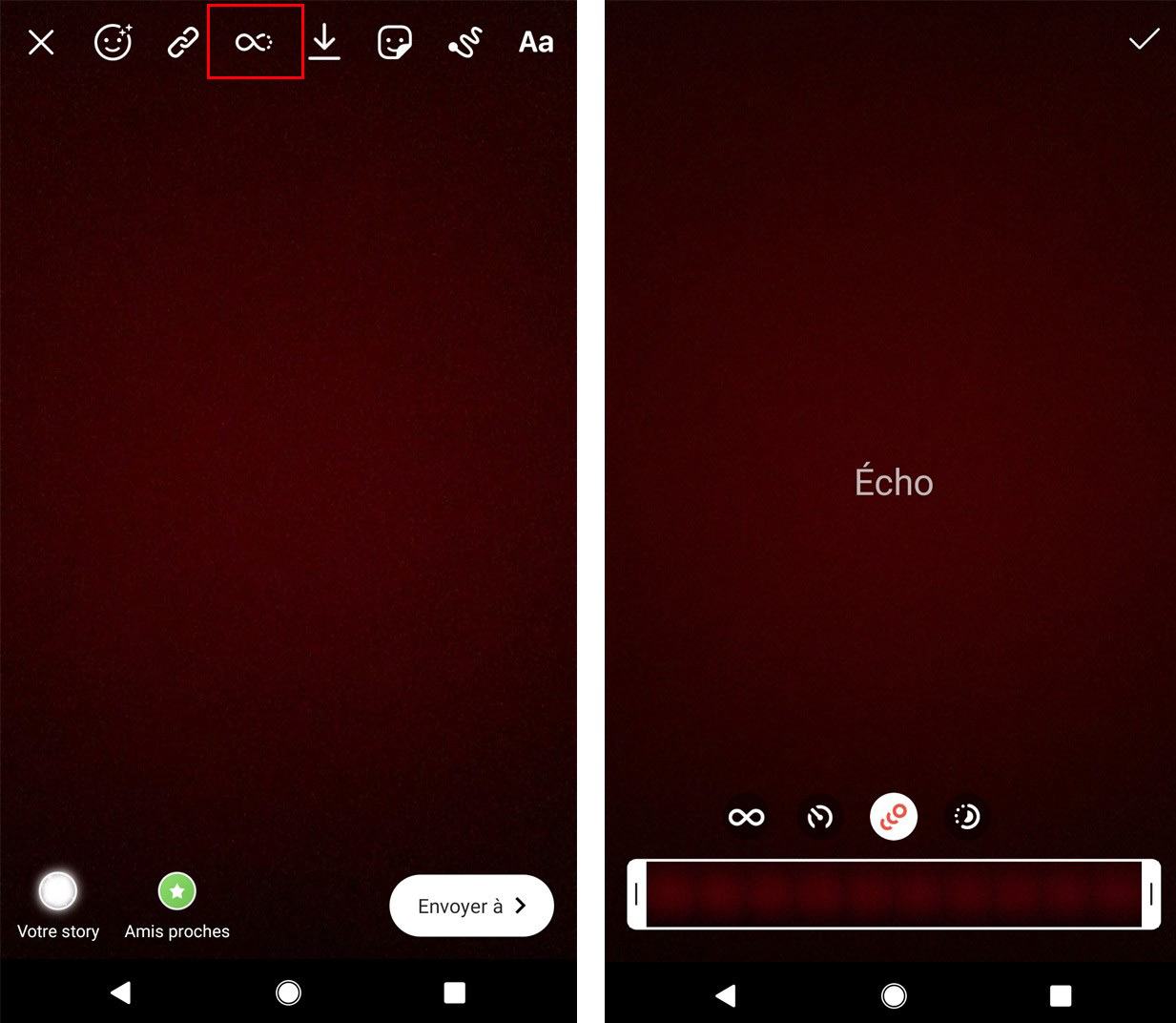 nouveauté boomerang instagram mode echo