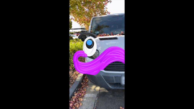 Il n’y a pas que des filtres pour le visage à créer! Crédit: The Verge outil creation snapchat 3d realite augmente diy dessin