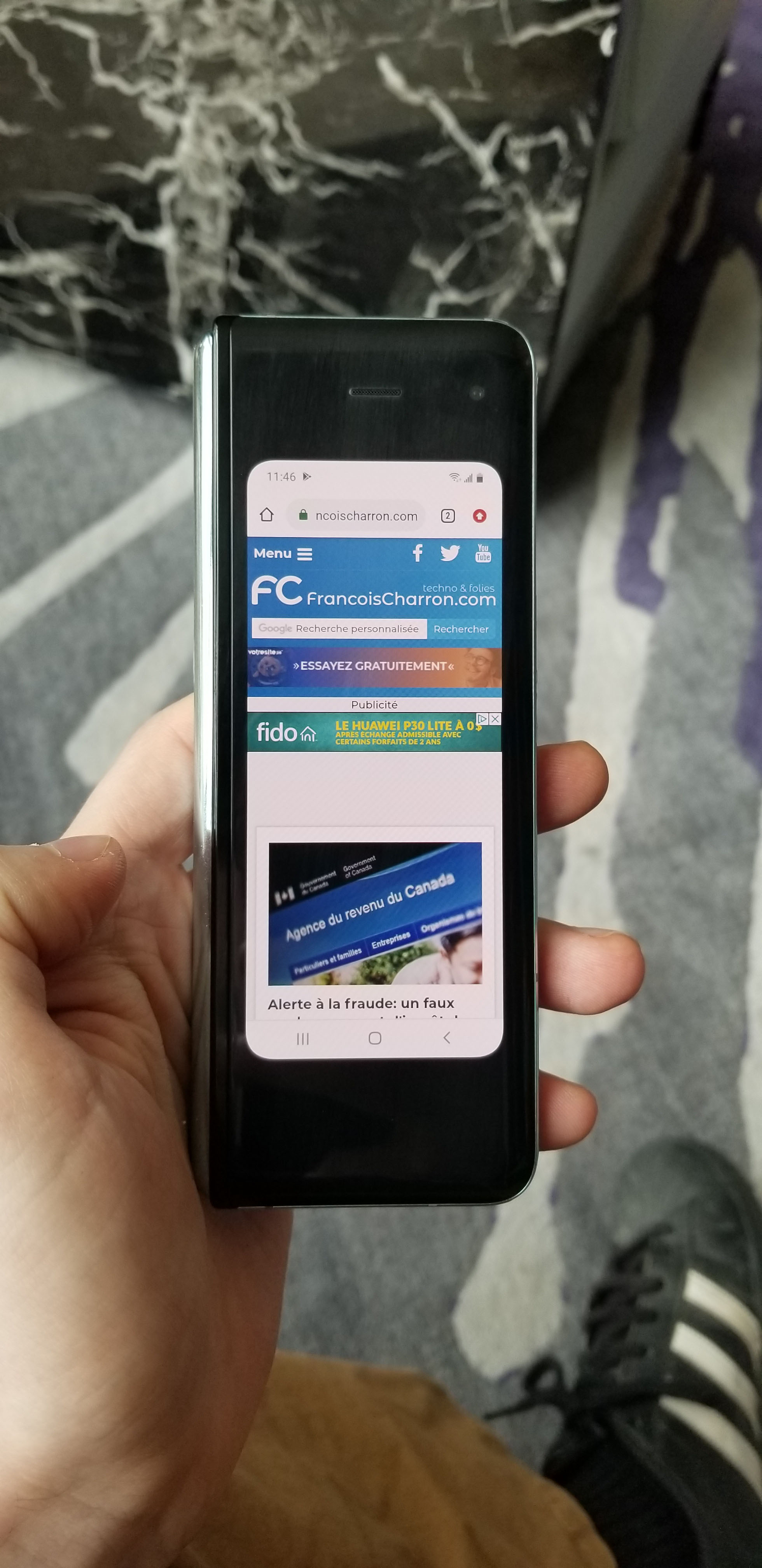 Galaxy Fold Samsung téléphone pliable