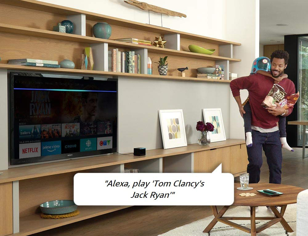Demandez directement à Alexa de jouer votre émission favorite sur votre télé. Amazon Fire TV Cube Alexa assistant vocal