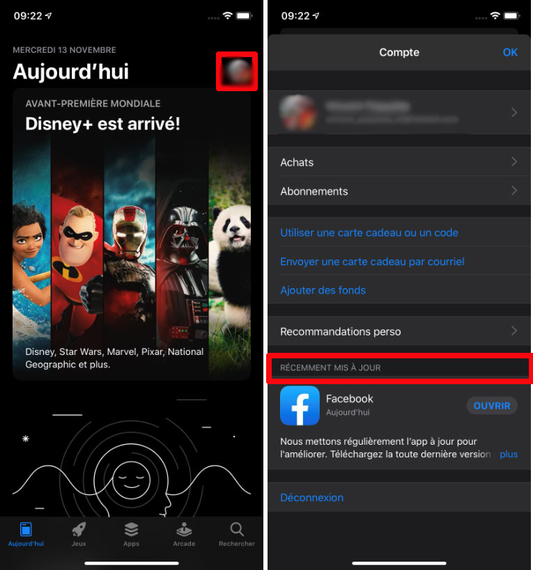 Apple iPhone comment faire mises à jour apps