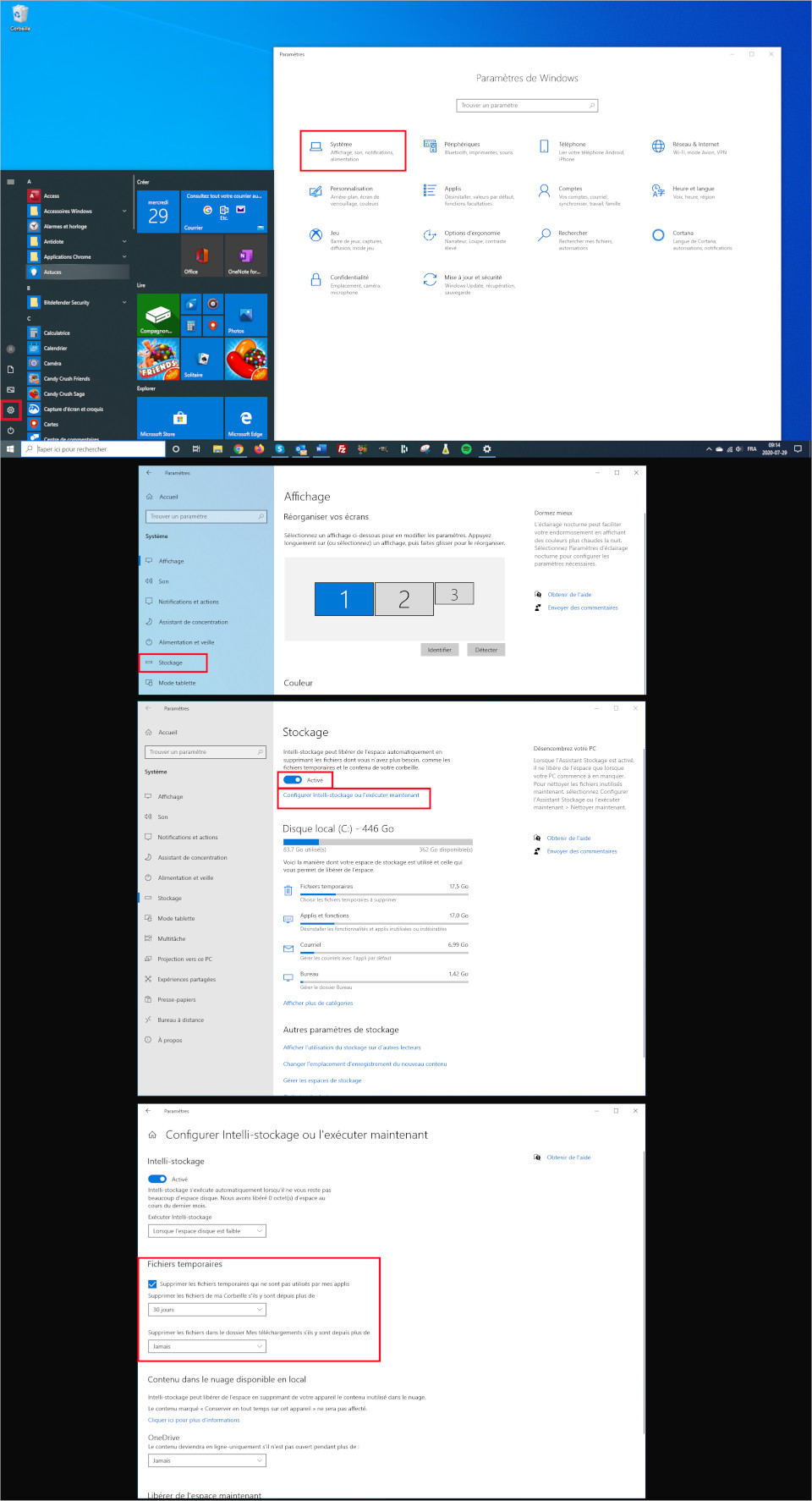 Comment vider automatiquement sa corbeille ordinateur Windows 10