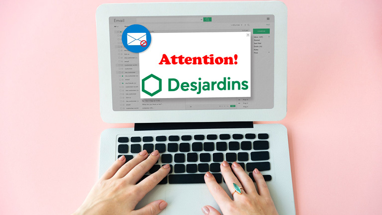 Un nouveau courriel d'hameçonnage à l'effigie de Desjardins. desjardins courriel hameconnage securité septembre