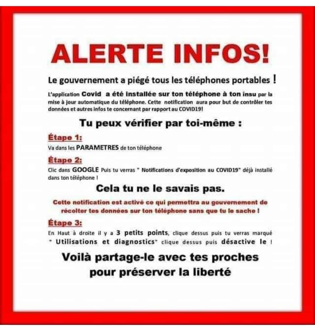 Voici un exemple de publication que l'on voit sur Facebook au sujet de la Covid-19 Publication Facebook Gouvernement Covid19
