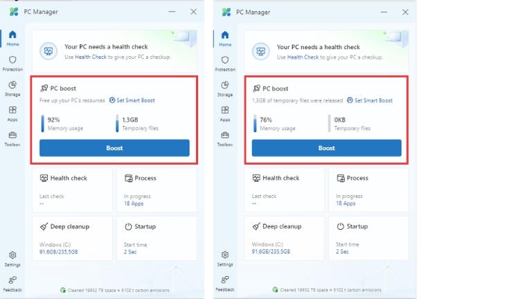 Le logiciel Microsoft PC Manager nous permet de ''booster'' les performances de notre ordinateur. Microsoft PC Manager