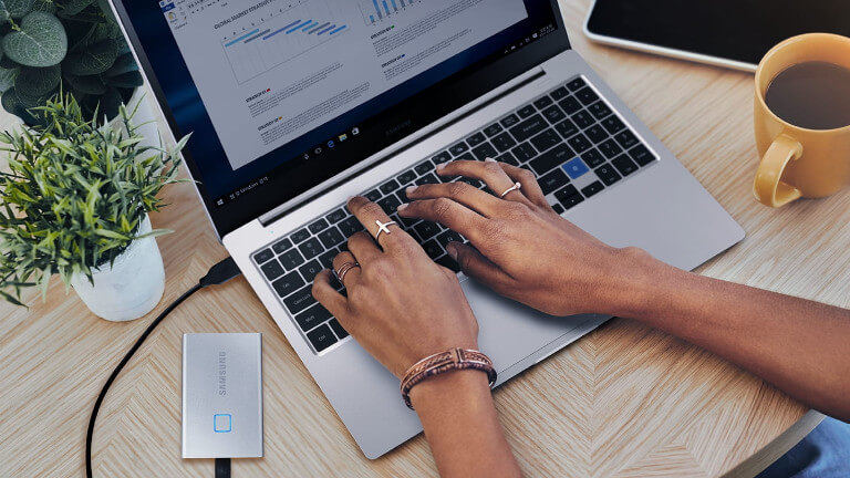 disque dur externe Portable SSD T7 Touch de Samsung