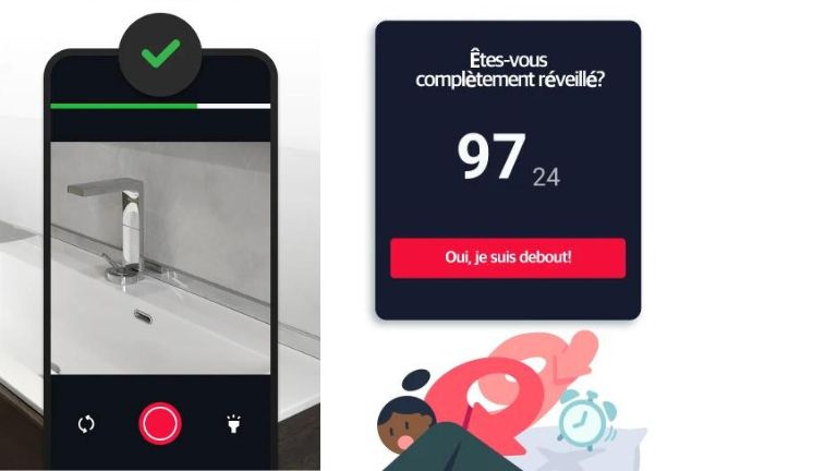 aperçu de l'application alarmy android