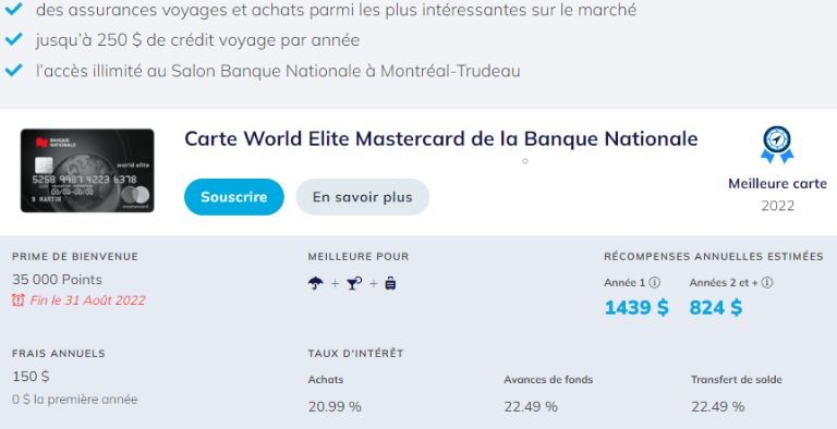 aperçu détails obtenus cartes crédit garantie prolongée comparateur