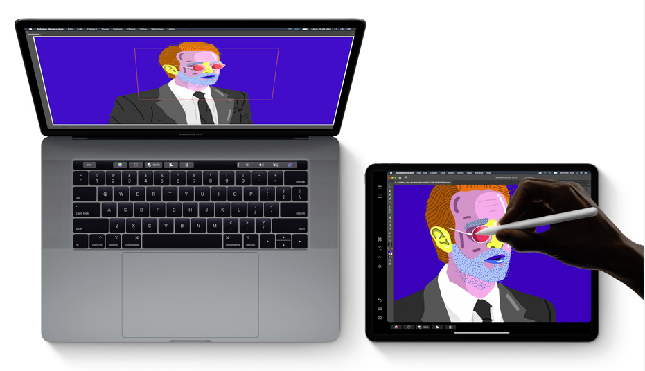 Notre Mac pourra bénéficier de l’Appel Pencil… si on a un iPad. Apple iPad iPadOS Mac Apple Pencil