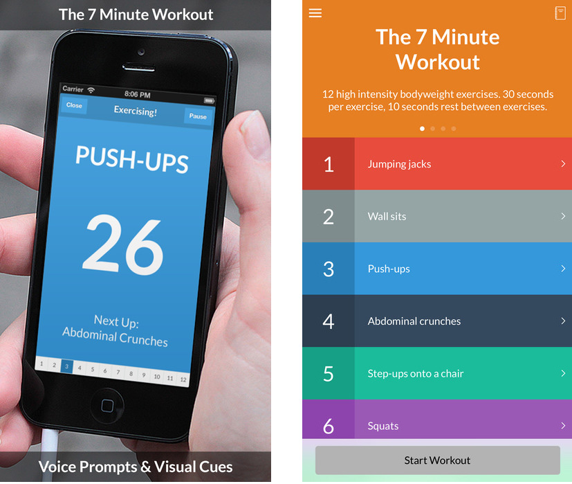 Application 7 minute workout