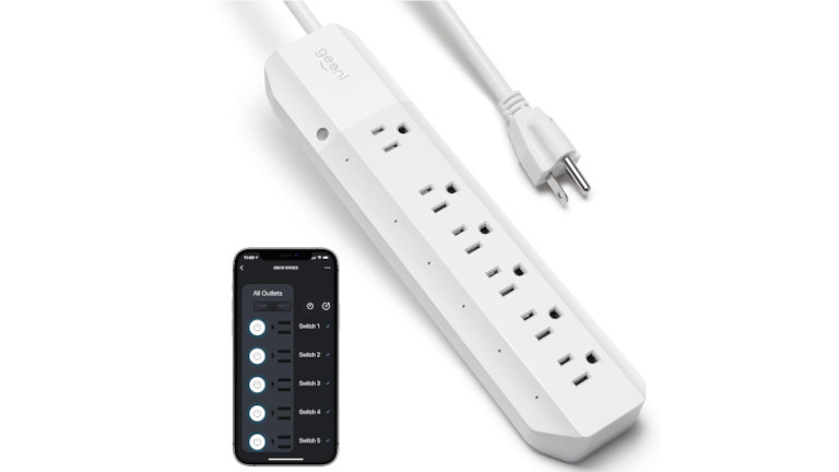 Alors qu’elles nous permettent de contrôler avec notre téléphone n’importe quel appareil électrique que l’on y branche. Barre intelligente de Geeni.