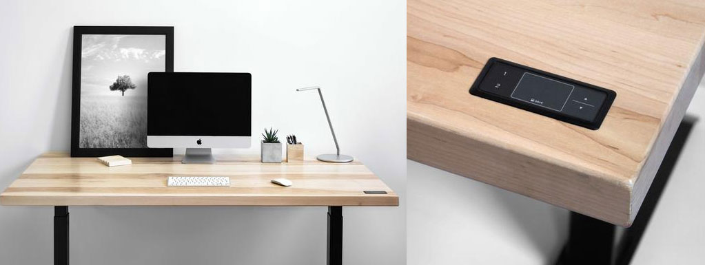 Bureau ajustable érable