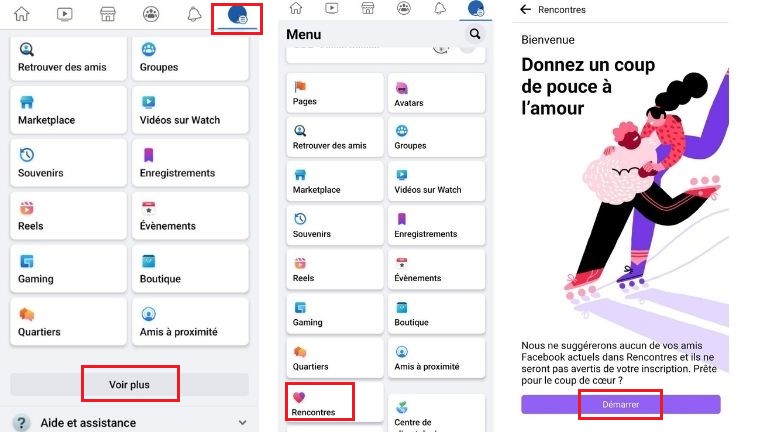 La façon d’activer Facebook Rencontres depuis l’application mobile sur iOS et Android. comment activer Facebook rencontres Android iOS