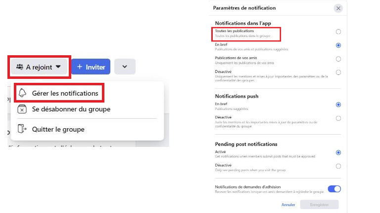 Comment activer les notifications d'un groupe Facebook à partir d'un ordinateur. Comment activer notifications groupe facebook ordinateur